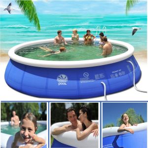 BLUE - ציוד ואביזרים לבריכה בריכות מתנפחות בריכה משפחתית מתנפחת בקוטר 2.5 מטר