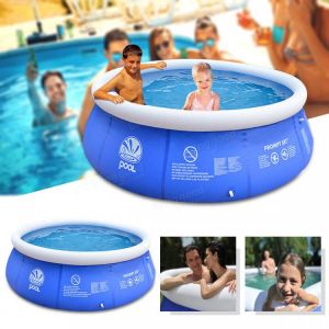 2.4x0.63m/2.4x0.76m/3.0x0.76m/3.6x0.76m Blue Above Ground Inflatable Swimming Pool Family Play Bathtub Water Pool Inflatable Pool 