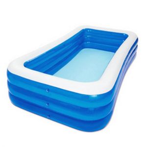 1.5/1.8M Rectangular 4-Layers Inflatable Pool Paddling Pool Bathing Tub Outdoor Summer Swimming Pool For Kids